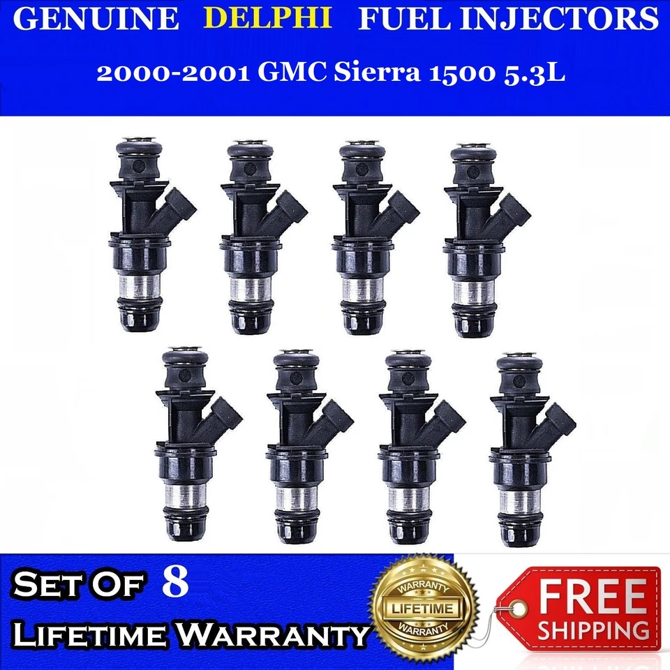 8x ADD PERFORMANCE  OEM Fuel injectors 2000-2001 GMC Sierra 1500 5.3L - Image 1 of 1
