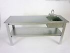 Dollhouse Delph Miniatures UK Stainless Sink Prep Bench, FC31