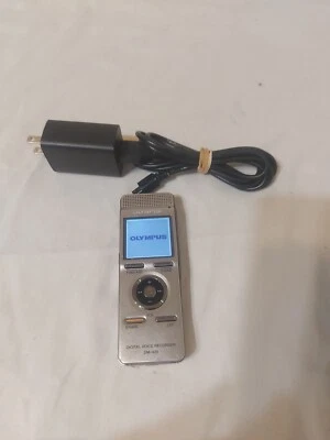 OLYMPUS DM-420 DIGITAL VOICE RECORDER  STEREO RECORD - Image 1 of 4