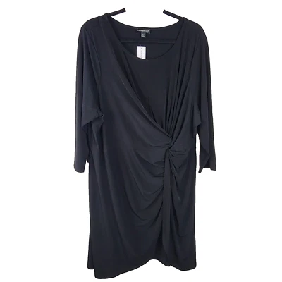 Lane Bryant size 22 / 24 black wrap dress new plus size - Image 1 of 4