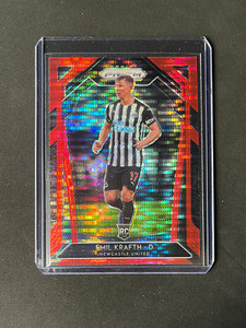 2020-21 Panini Prizm EPL Emil Krafth Red Pulsar Prizm #233