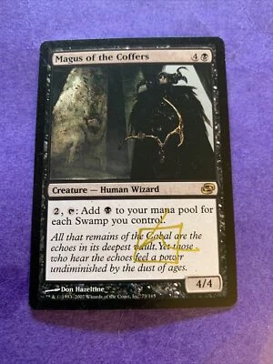 MTG Magic Magus Of The Coffers Signed AP W/Sketch X1 Planar Chaos Don Hazeltine - Image 1 of 2
