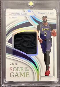 2022-23 Immaculate Anthony Davis Sole of The Game WORN SNEAKER PATCH /25 Lakers