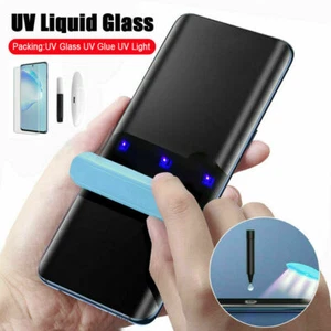 For Samsung Galaxy S20 PLUS UV Tempered Glass Full Liquid Glue Screen Protector - Picture 1 of 11