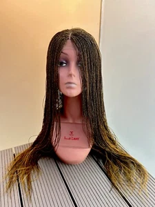 Braided Wig, Micro Million Twists, Senegalese Twists With Closure - Picture 1 of 9