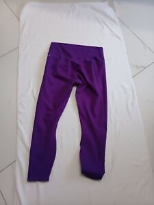 Fabletics Dark Purple Leggings Size Medium Soft Stretch x 27" Full Ankle Length