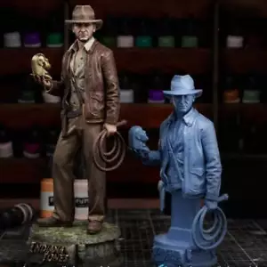 Kit Modelo Resina 1/24 Cazador de Tesoros Indiana Película Sin Pintar - Imagen 1 de 5