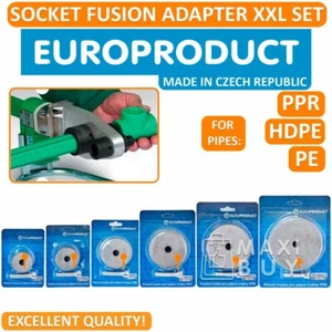 Socket Fusion Welding Adapter Set XXL for Metric DVS Plastic Pipes PP/PPR/PE - Picture 1 of 4