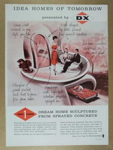 DX Sunray 1961 aceite de calefacción 'Idea Homes of Tomorrow' anuncio impreso vintage - Imagen 1 de 2