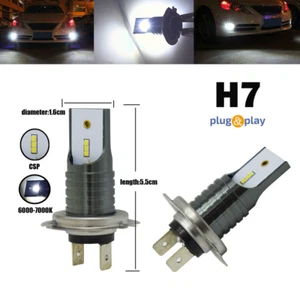 H7 LED Headlight Bulb Canbus No-Error High Low Beam DRL Fog Light Bright White - Foto 1 di 12