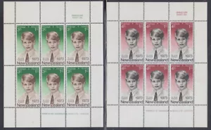 NEW ZEALAND Sc # B87-8a CPL MNH SHEETS of 6 ea PRINCE EDWARD - Picture 1 of 1