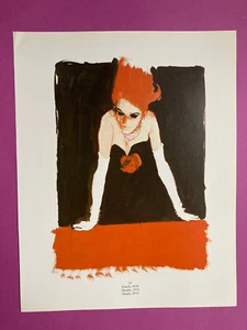 Poster René GRUAU étude 1976 Bemberg 1974 illustration dessin publicité affiche - Picture 1 of 3