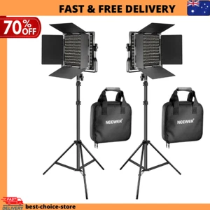 Neewer 2 Pack Bi-color 660 LED Video Light and Stand Kit for Studio Photography - Picture 1 of 10