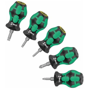 Wera Stubby Set 5pc Pozidriv Slotted - Picture 1 of 5