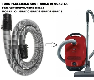 TUBO FLESSIBILE ASPIRAPOLVERE MIELE ADATTABILE PER MODELLO SBAD0 SBAD1 SBAD3 - Foto 1 di 1