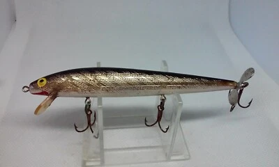 Bill Norman Lures Shiner Minnow Spintail Black/Silver 4.5" Jerkbait Fishing Lure - Image 1 of 4