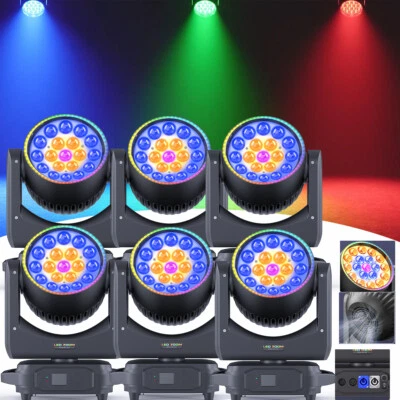 LED 19x20W RGBW Beam Wash Zoom Moving Head Lights DJ Disco Stage Lighting DMX512 - Image 1 of 4