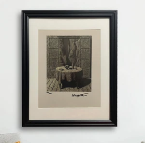 Rene Magritte Hand-Signed Original Print With COA and +$3,500 USD Appraisal - Picture 1 of 13