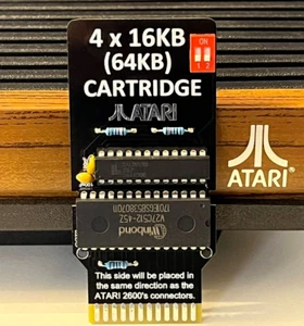 ✅ ATARI 2600 CARTUCCIA MULTI GAME ROM 64K 4X16K EEPROM W27C512 PAL NTSC SECAM ✅ - Bild 1 von 6