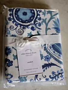 NEW ONE Pottery Barn Adya Standard Sham Blue Bhotah Suzani New With Tag - Picture 1 of 3