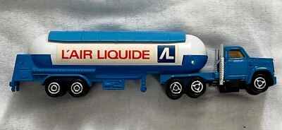 Camión cisterna Majorette escala 1:100 fundido a presión GMC Brigadier L'Aire Liquide Foto 1 de 4
