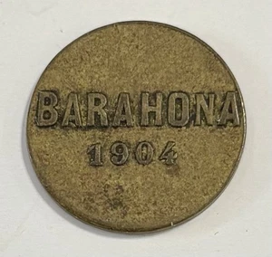 DOMINICAN REPUBLIC TOKEN 20 C MI PROPIO ESFUERZO LUIS E DEL MONTE BARAHONA RARE - Picture 1 of 3