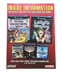 01 Super Smash Bros. Melee / Luigi's Mansion Guides Original Werbung - 7,75" x 10,5"  - Bild 1 von 1