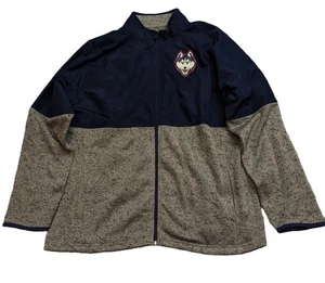 UConn Huskies Full Zip Fleecejacke Herren XL navy grau fesselnd - Bild 1 von 11