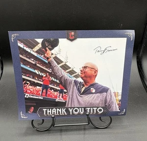Cleveland Guardians 9/27/2023 Terry Francona Thank You Tito 8x10 Photo SGA  - Picture 1 of 2