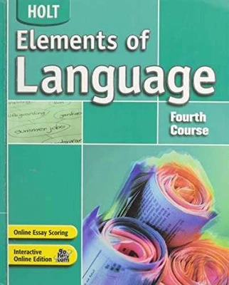 Elements of Language: Fourth Course - Hardcover, by HOLT RINEHART AND - Good - Image 1 of 2
