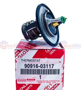 Genuine Toyota LandCruiser FZJ80 FZJ79 1FZ 4.5 Petrol Thermostat w Gasket Seal - Picture 1 of 7