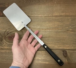 Vtg EKCO FLINT Solid Spatula Turner Flipper Vanadium Stainless Steel Full Tang - Picture 1 of 14
