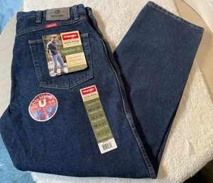 Pantalones de mezclilla azules Wrangler Five Star REGULAR FIT para hombre talla 36x30 - nuevos con etiquetas - Imagen 1 de 9