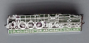 Steam Train Loco S.R. Sir Archibald Sinclair Enamel Railway Pin Badge.   PB3-536 - Picture 1 of 3