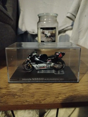 Vintage Rare Honda NSR500 2001 Racing Motorcycle Alex Barros 1:24 Scale - Image 1 of 4