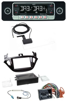 Dietz DAB Bluetooth USB MP3 Autoradio für Opel Adam ab 13 Corsa E ab 15 Ablage - Bild 1 von 4