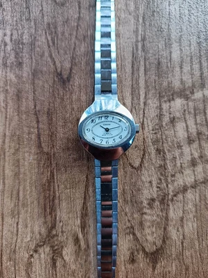 Чайка винтажный Русский механический женщин стали браслет овальный серебряные часы - Изображение 1 из 4