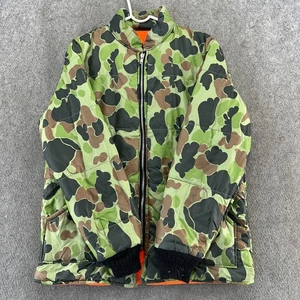 VTG Walls Blizzard Pruf Jacket Men L Green Camo Quilted Down Puffer Coat 90s - Picture 1 of 7
