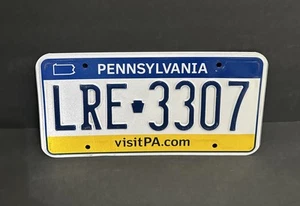 Pennsylvania License Plate — LRE - 3307 VISIT PA.COM — Excellent Condition !! - Picture 1 of 21