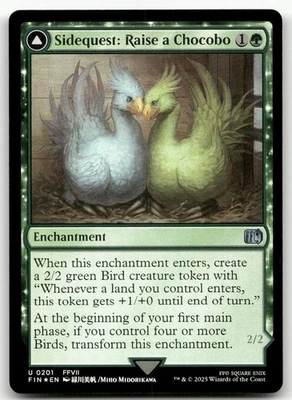 Sidequest: Raise a Chocobo #201 (Foil) (NM) Final Fantasy FIN Magic MTG - Image 1 of 2