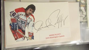Andre Peloffy Signed index Card - Picture 1 of 1