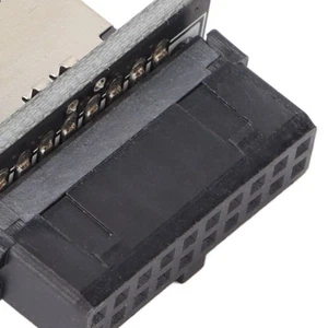 USB Adapter 19P/20P To TypeE TypeC Interface Stable Signal Strong Anti Interf FY - Afbeelding 1 van 22