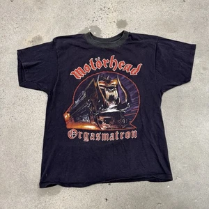 Camisa Motorhead Orgasmatron 1986 Vintage Gira Concierto Años 80 Original L Tenis - Imagen 1 de 6