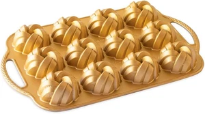 95377 Bundtlette Pfanne 75th Anniversary Braided Bundt Bites, Gold, 3,5 - Bild 1 von 11