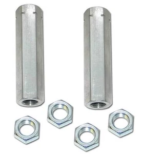 Extreme Duty 4140 Chrome Moly Tie Rod Adjusters with Jam Nuts | 82-95 S-10 (2WD) - Picture 1 of 1