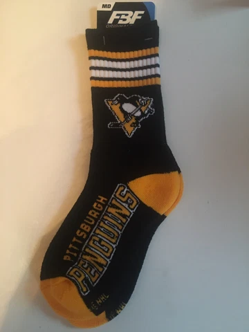 Pittsburgh Penguins 4 Stripe Deuce Socks Cover
