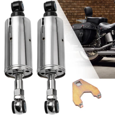 Progressive Lowering Shocks For Harley Softail FXST 89-99 Custom Heritage Fatboy - Image 1 of 4