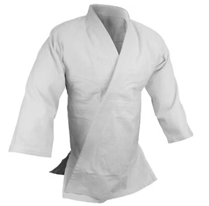 BJJ Jiu Jitsu Gi Jacket Top Only, 100% cotton Preshrunk, Single weave One Piece - Picture 1 of 14
