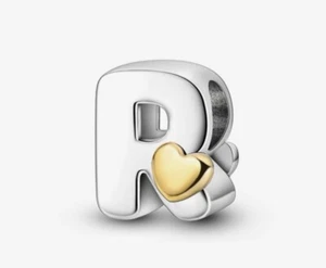 💖 Charm Anhänger Buchstabe * R * für Pandora Armband Bettelarmband 💖 - Bild 1 von 3
