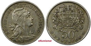 Portugal Copper-Nickel 1929 50 Centavos KM# 577 (10 829) - Picture 1 of 3